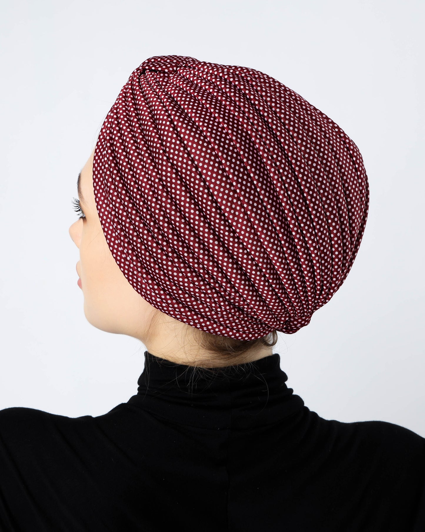 Polka dots lines turban